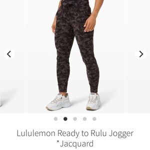Lululemon Athletica Black Camo Joggers